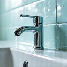 Nettoyage en profondeur à Lyon, détail d’une salle de bain brillante
